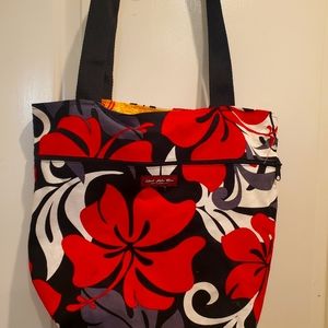 Hawaiian print shoulder bag